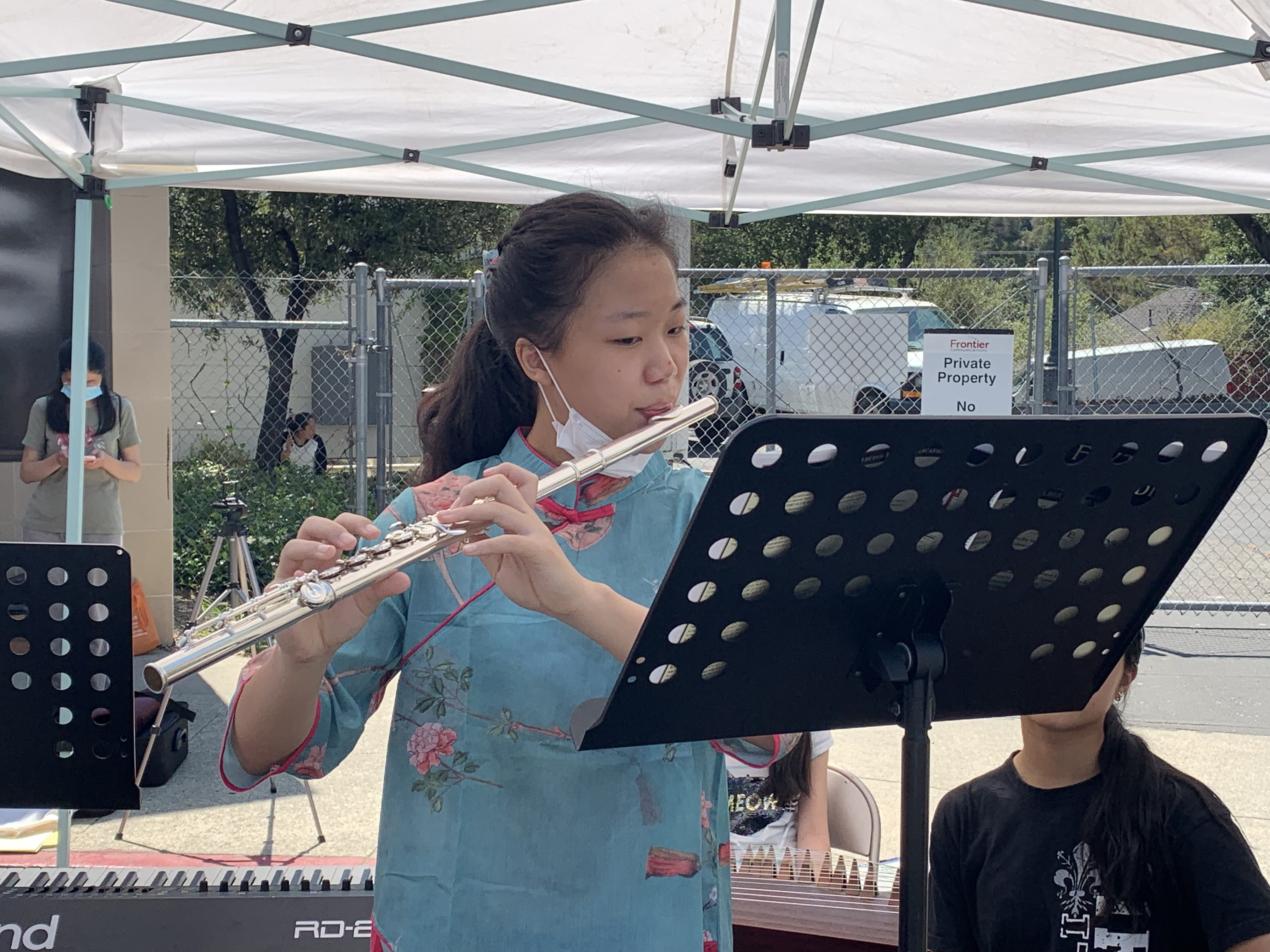 Irene on the flute