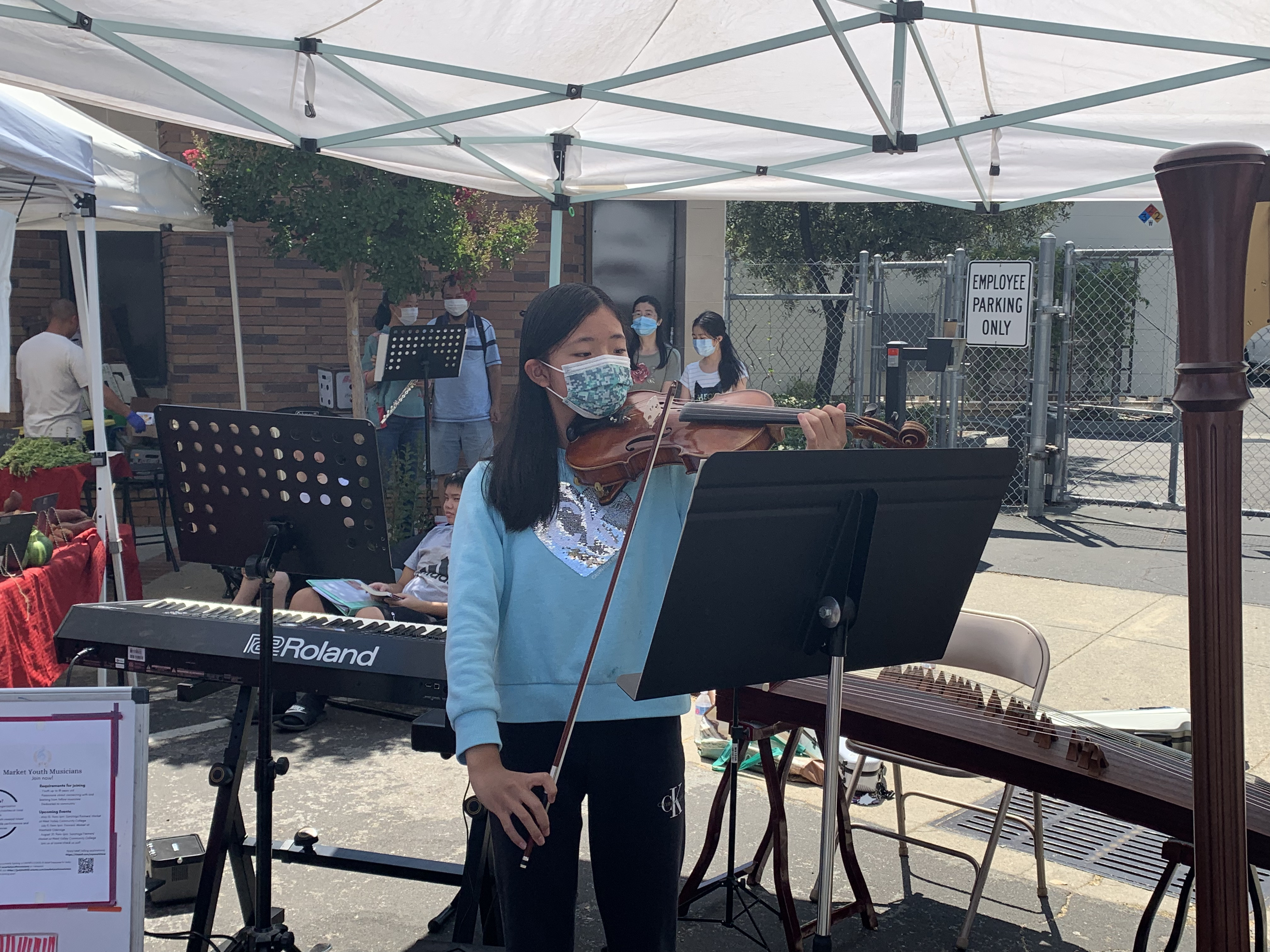 Michelle on the violin