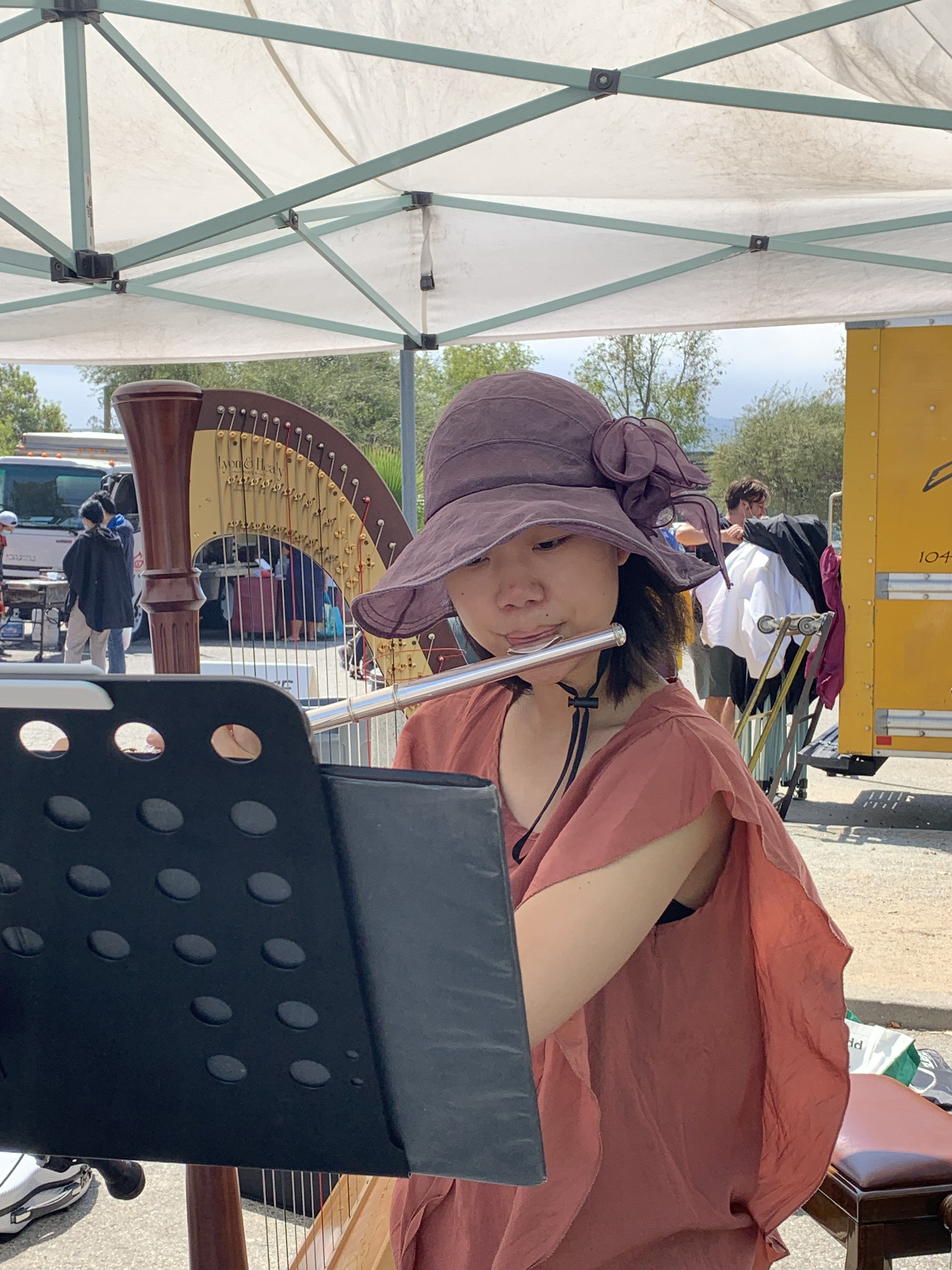 Irene on the flute